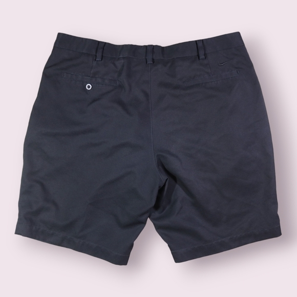 Nike Golf Shorts Mens 38 Black Chino Khaki Outdoors Swoosh Dri - Fit Men - Picture 3 of 6